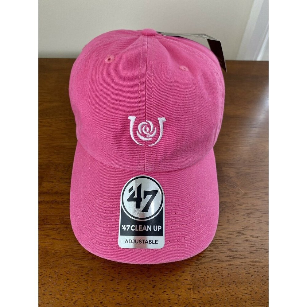 47 Women Kentucky Derby Hat Cap Churchill Downs Adjustable Pink  Embroidery NWT